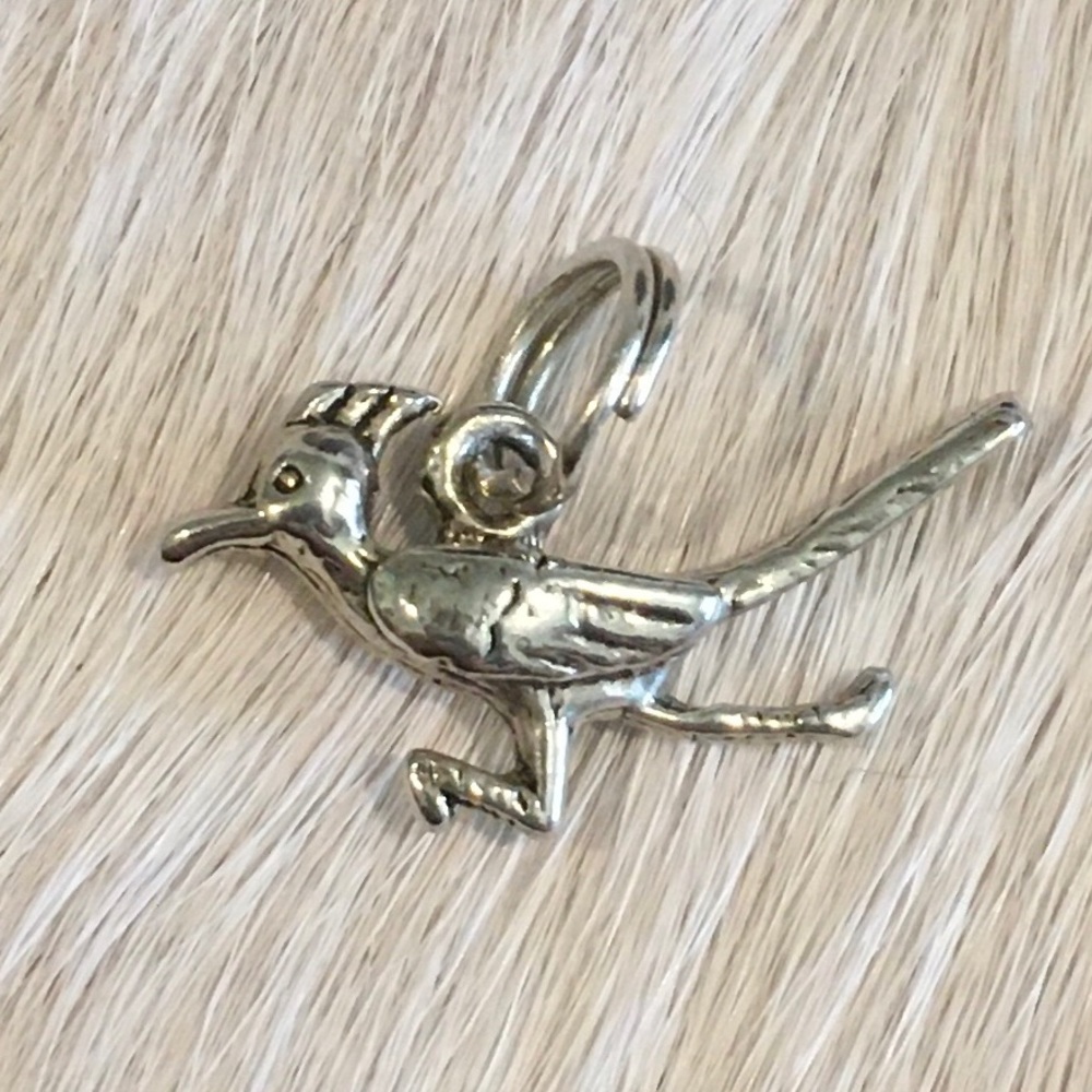 Sterling Road Runner Charm
